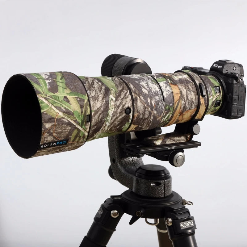 ROLANPRO Lens Coat For Nikon Z 180-600mm F/5.6-6.3 VR Waterproof Protective Case Camouflage Rain Cover Z180-600 Guns Sleeve by MVEnergo