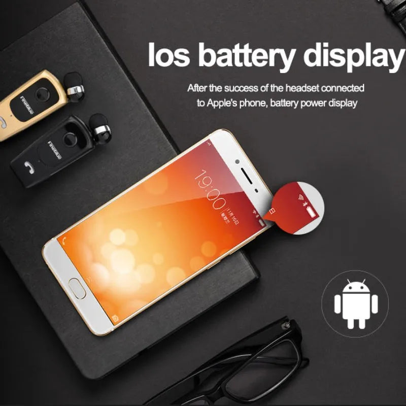 Fineblue F920 Wireless Earphone Bluetooth Headset Ears in Lotus with Wire Clip Earphones Handsfree Earbuds Retractable Headphone by MVEnergo