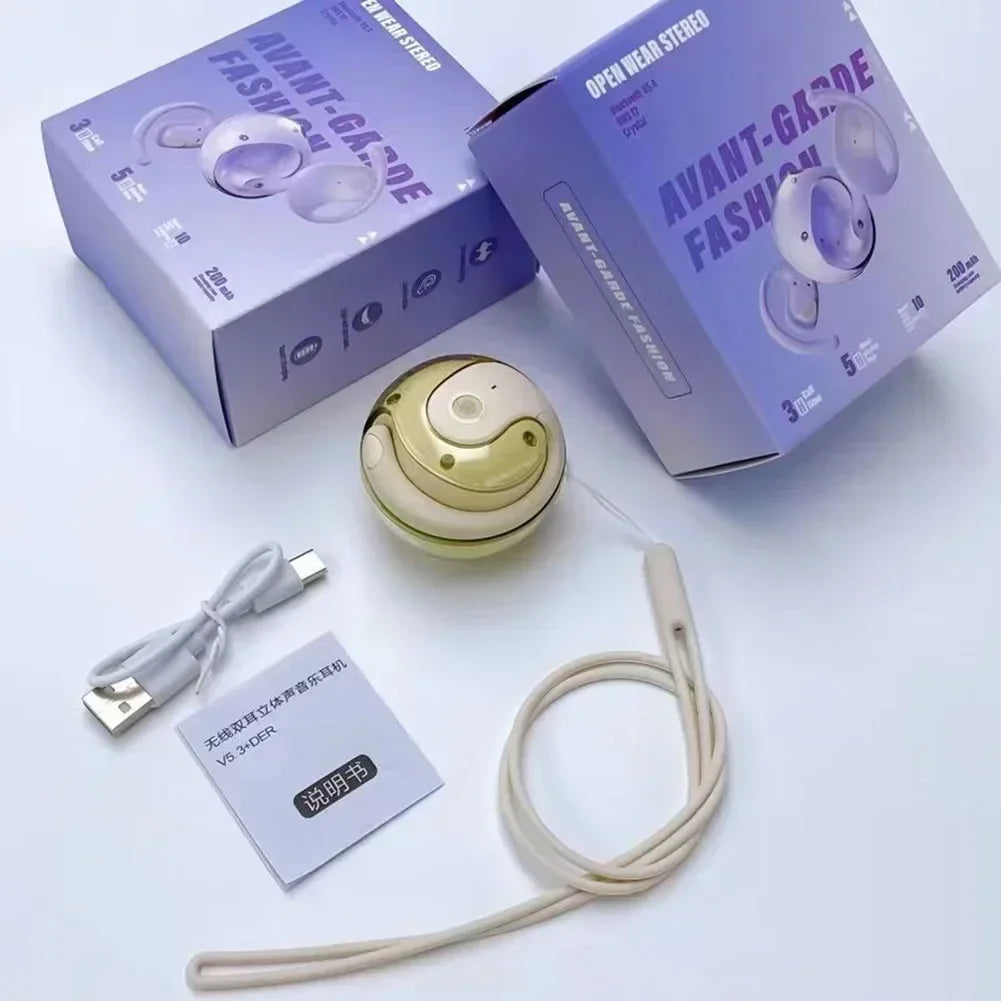 144-Language AI Translation Headphones: Wireless Ear-Hook Style for Real-Time Communication During Travel by MVEnergo