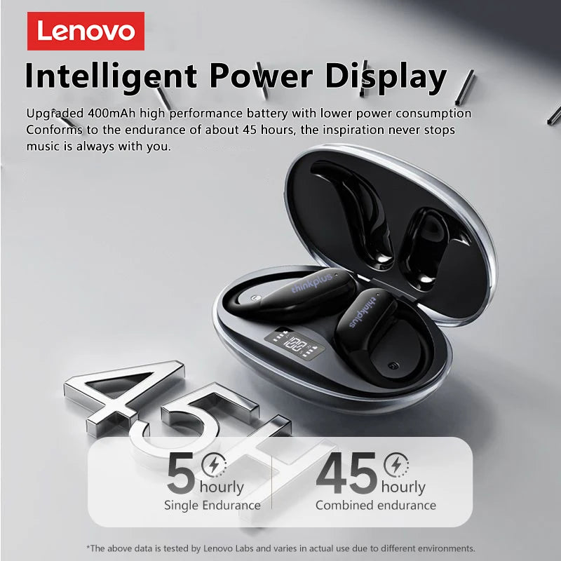 New Lenovo XT55 Bluetooth 5.4 Wireless Earphones Long Battery Life HiFI Stereo Headphone Noise Cancelling Sport Headset With Mc by MVEnergo