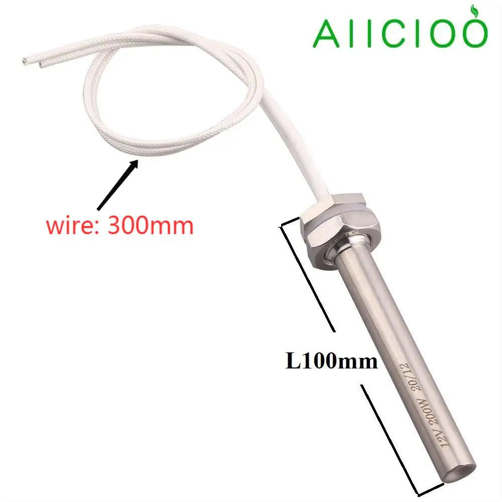 12V Immersion Cartridge Heating Element M16 Thread Stainless Steel 304 50W 100W 150W Heater Water by MVEnergo