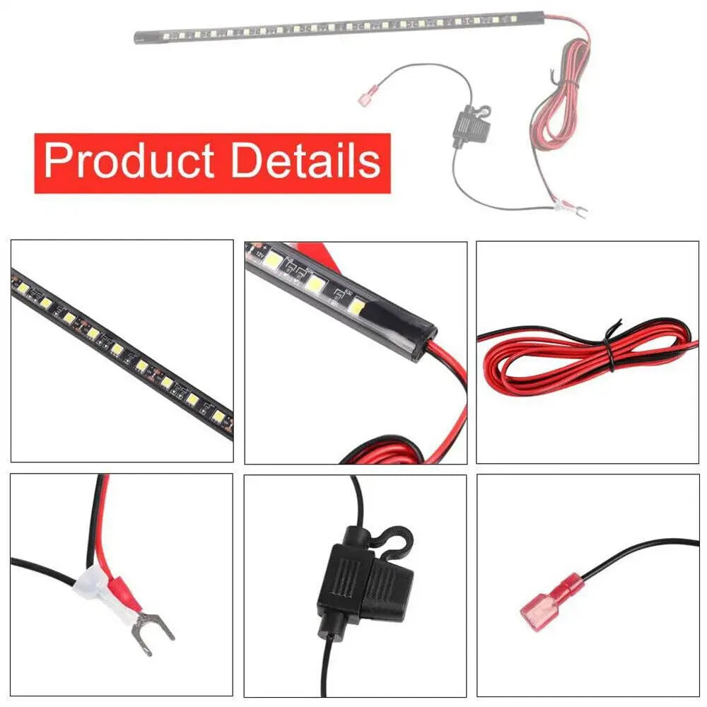 Universal Under Hood Engine Repair White LED Light Bar with Auto On/Off Switch Control Car SUV Pickup Offroad Repair Work Light by MVEnergo