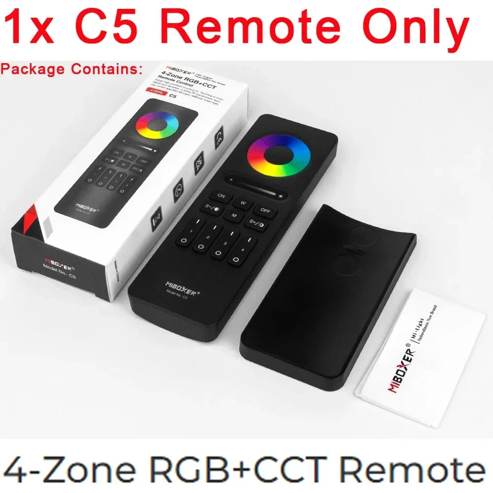 NEW FUT088/92/89/89S/89Z/86 FUT100 C4/5 Y3 PUSH1/2 S2W+2.4G RF Wireless Hand Panel Remote for Miboxer RGBCCT LED Controller Lamp