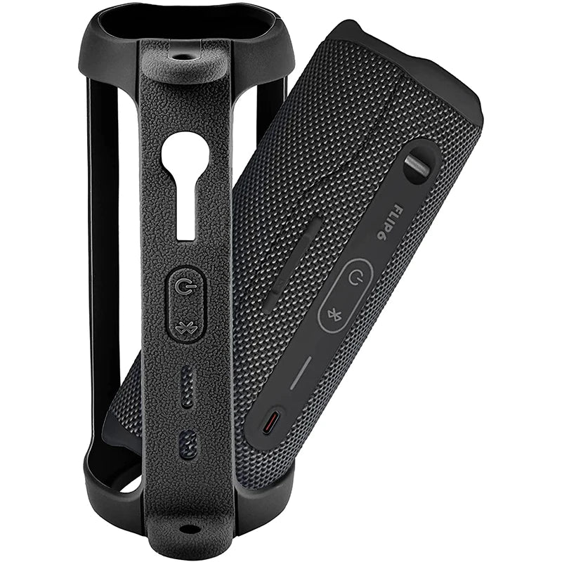 ZOPRORE Silicone Sling Speaker Case Cover for JBL Flip 6 Portable Soft Protective Case for JBL Flip6 Wireless Bluetooth Speaker by MVEnergo