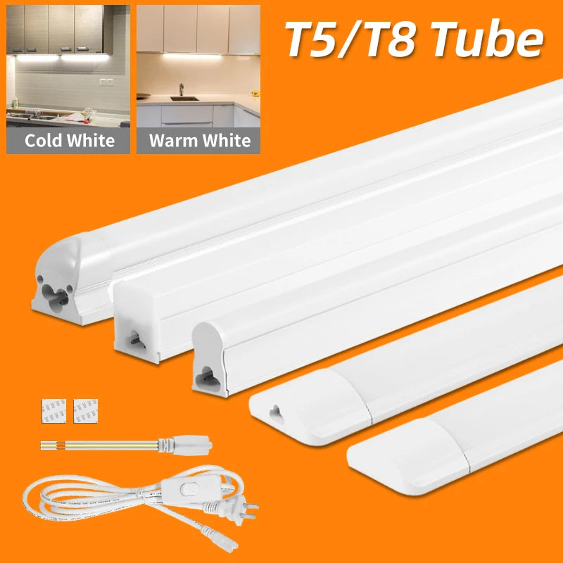 LED Kitchen Light Under Cabinet 10W 20W Led Tube Bar Wall Lamp Ultra Thin Home Bedroom Kitchen Closet Indoor Lighting 220V Room by MVEnergo