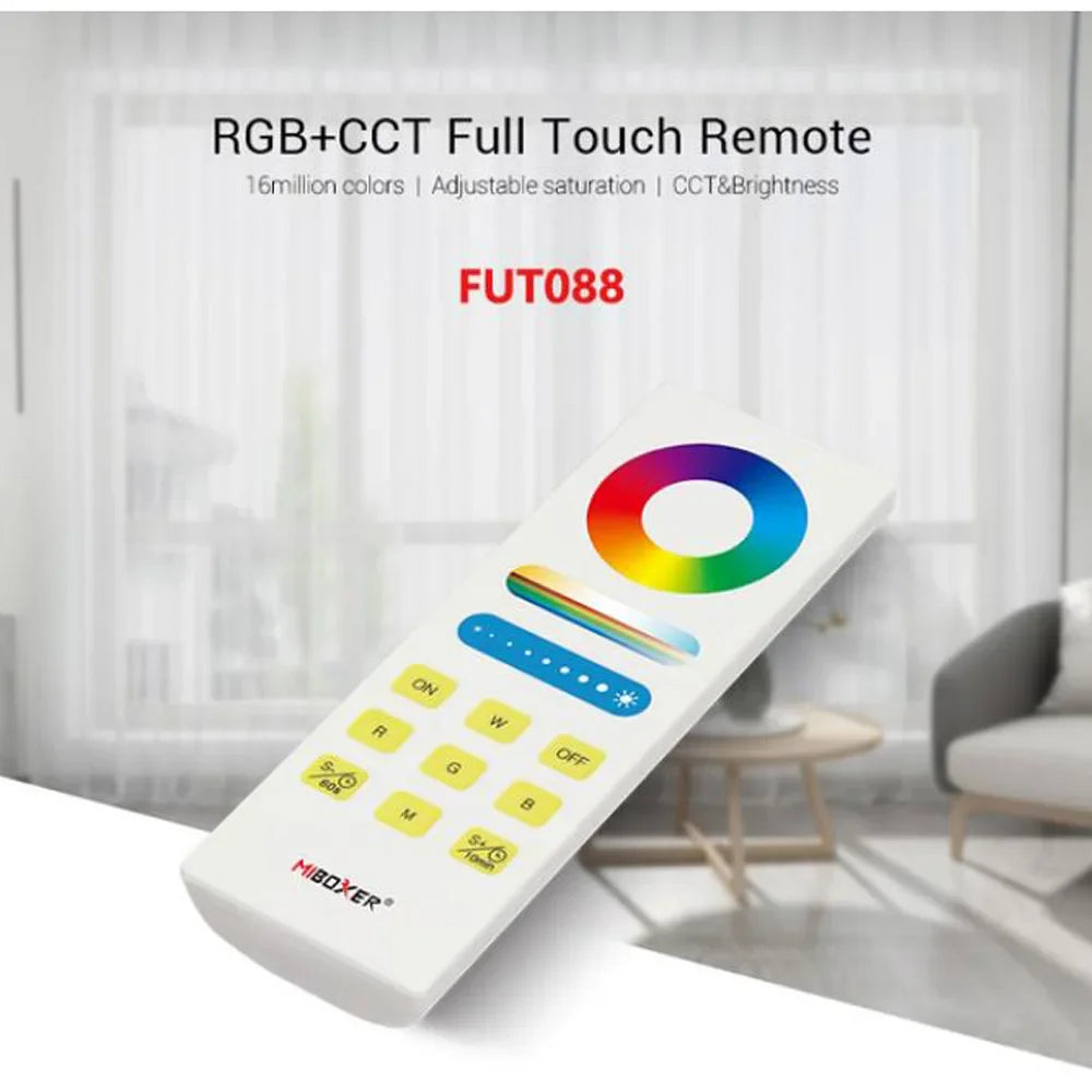 MiBoxer 2.4G Wireless RGBCCT LED Panel Remote FUT100 FUT092 FUT092B B3 T3 B4 T4 B0 B8 S2W+ C5 Y3 FUT088 FUT089 FUT089B FUT089S