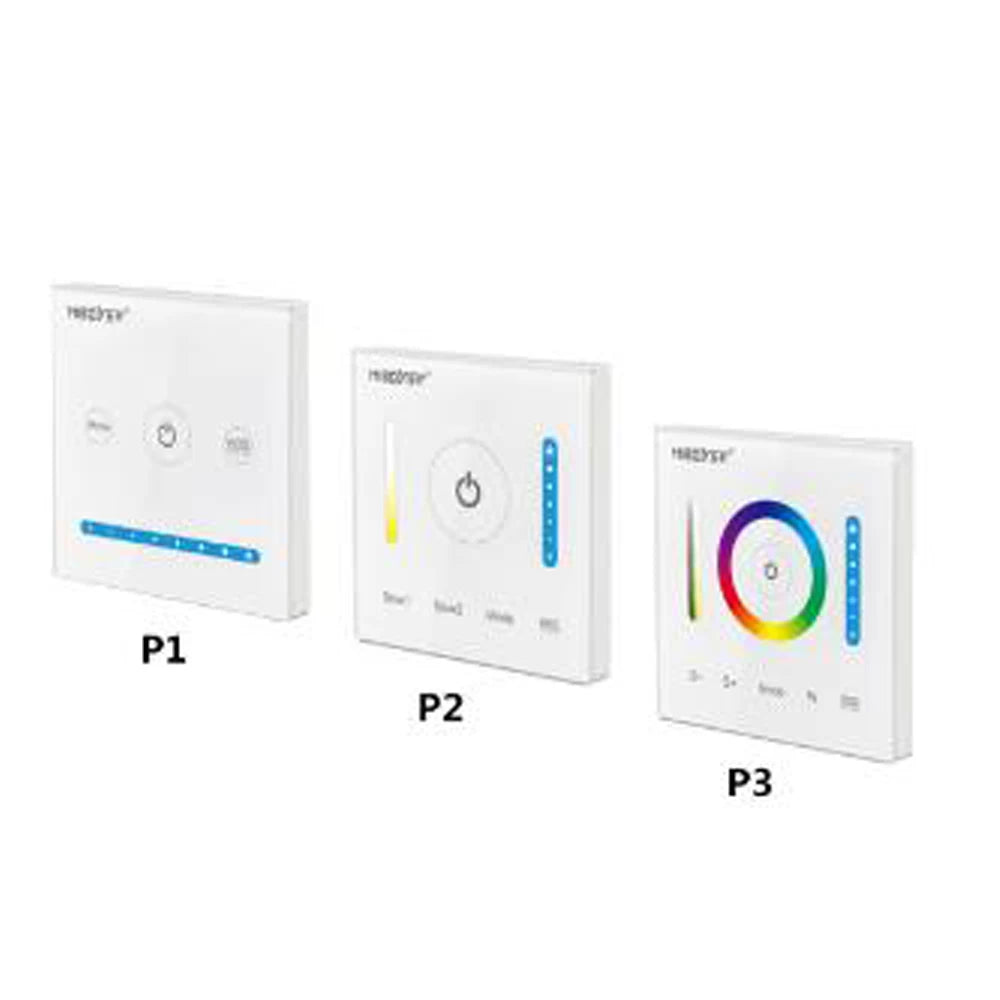 Miboxer Smart Touch Panel Dimmable Dimming/CT/RGB/RGBW/RGB+CCT LED Strip Light Controller 2.4G wireless Remote Milight b1 b4 p3