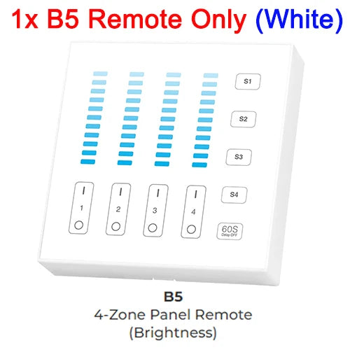 MiBoxer B0 B0-B B1 B1-B B2 B3 B3-B B4 B4-B B8 T1 T2 T3 T4 B5 Brightness/CCT/RGB/RGBW/RGBCCT Smart Panel Remote Controller Dimmer