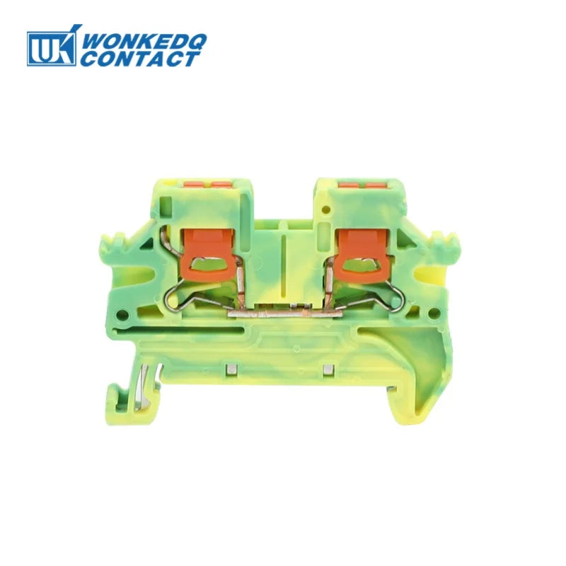 10Pcs PTV 2.5 DIN Rail Terminal Block Side-Entry Push-in Connection 2.5mm² 12 AWG Cable Wiring Electrical Wire Connector PTV2.5