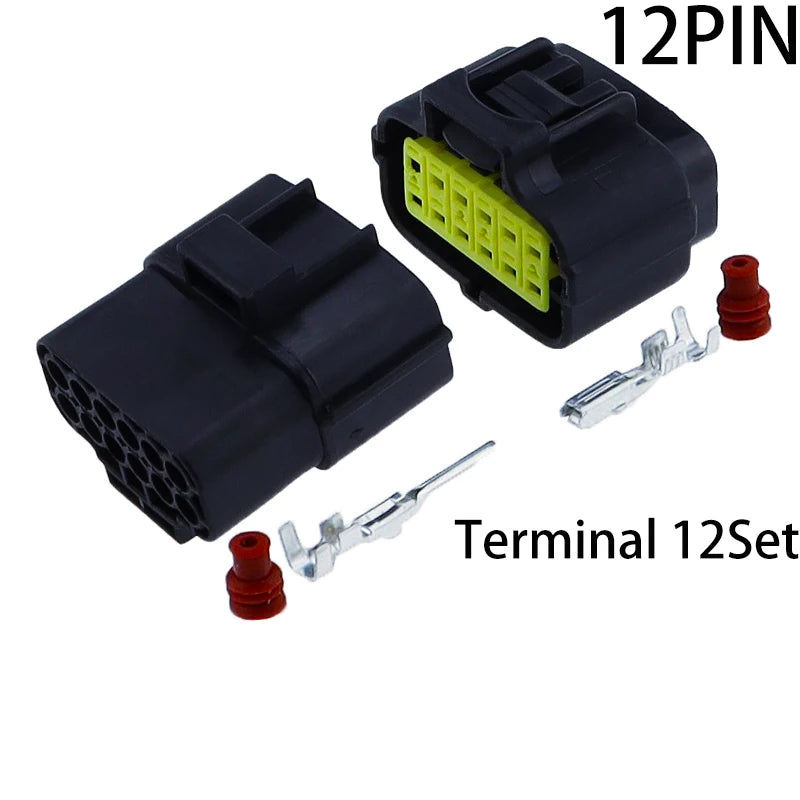 1 2 3 4 6 8 10 12 16 Pin Denso Auto Waterproof Wire Connector Electrical Plug Car Sealed Truck Harness Socket With Terminal
