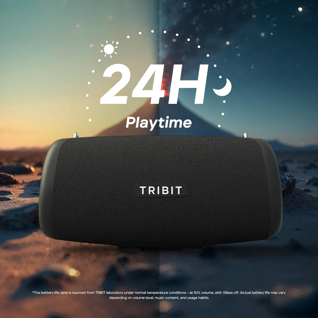 TRIBIT StormBox Lava 80W Portable Bluetooth Speaker Built-in Powerbank, APP Control, IP67 Waterproof for Outdoor, Camping, Party by MVEnergo