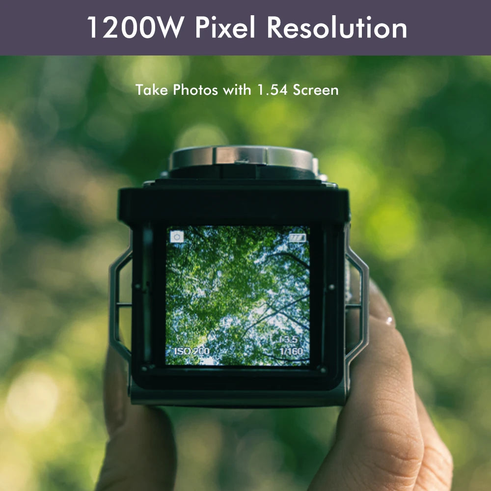 CHUZHAO Mini Retro Digital Camera with 1.54inch Screen 1080p Video 12MP Photos Compact Vintage Portable for Birthday Gift by MVEnergo