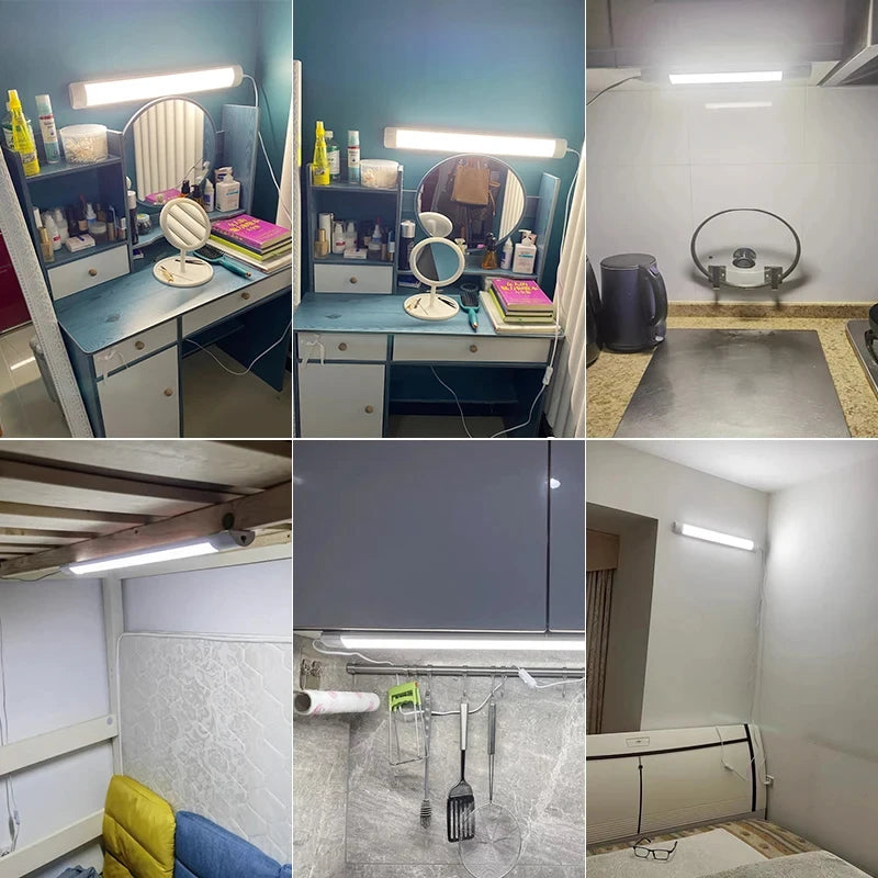 Led Tube Light With 1.8m Switch Wire 30cm 50cm 60cm Kitchen Lamp For Living Room Bedroom Under Cabinet Lights Bar Led Tube Lamp by MVEnergo