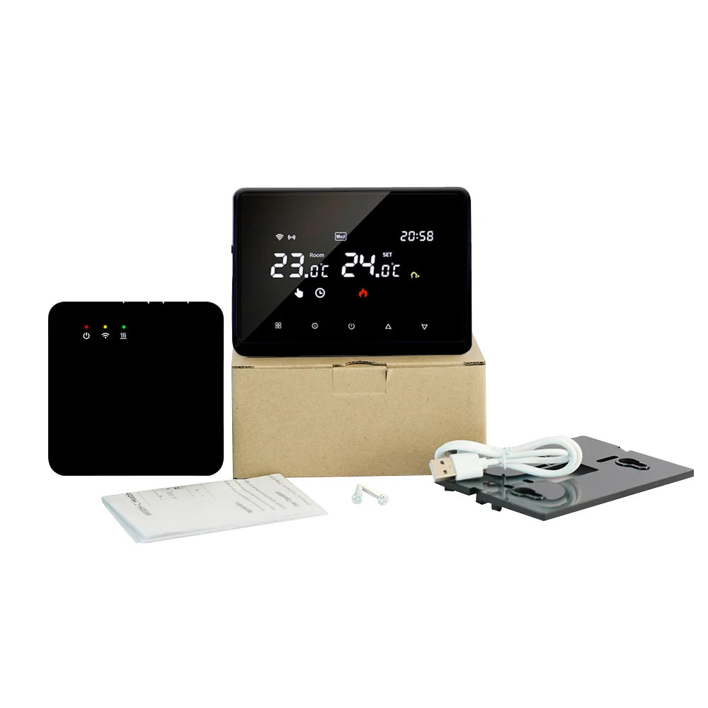 New Tuya Wireless Wifi Thermostat Gas Boiler Battery Operated Wifi Boiler Thermostat Temperature Controller Alexa Google Home