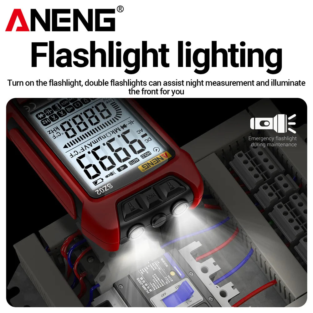 ANENG Digital Multimeter Smart AC/DCVoltage Capacitance Meter 6000 Counts Auto Electrical Temp Resistance Transistor Test tools by MVEnergo