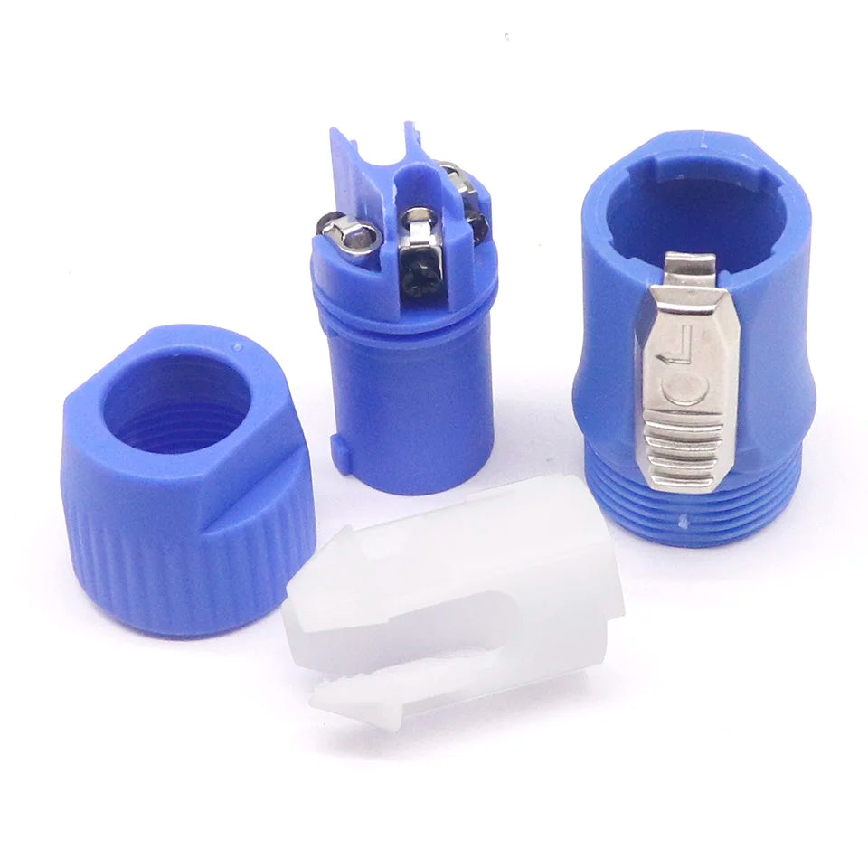 Powercon Connector Lockable Cable Connector + Chassis Socket for Electric Drill LED Screen Stage Lighting Power Connecting