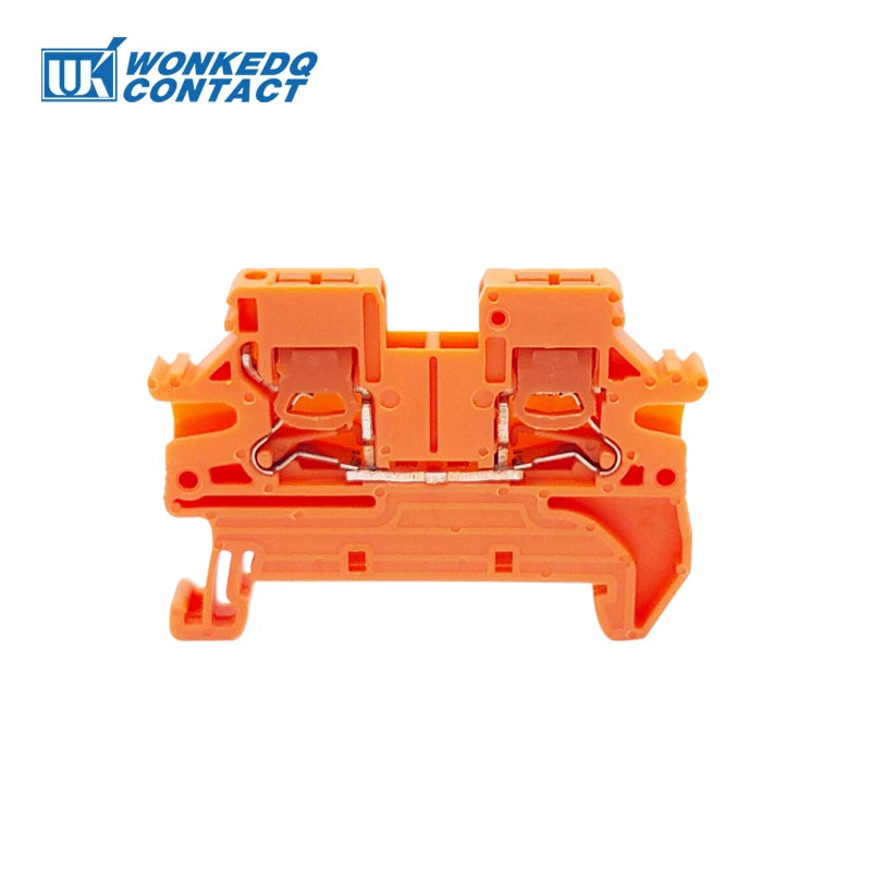 10Pcs PTV 2.5 DIN Rail Terminal Block Side-Entry Push-in Connection 2.5mm² 12 AWG Cable Wiring Electrical Wire Connector PTV2.5