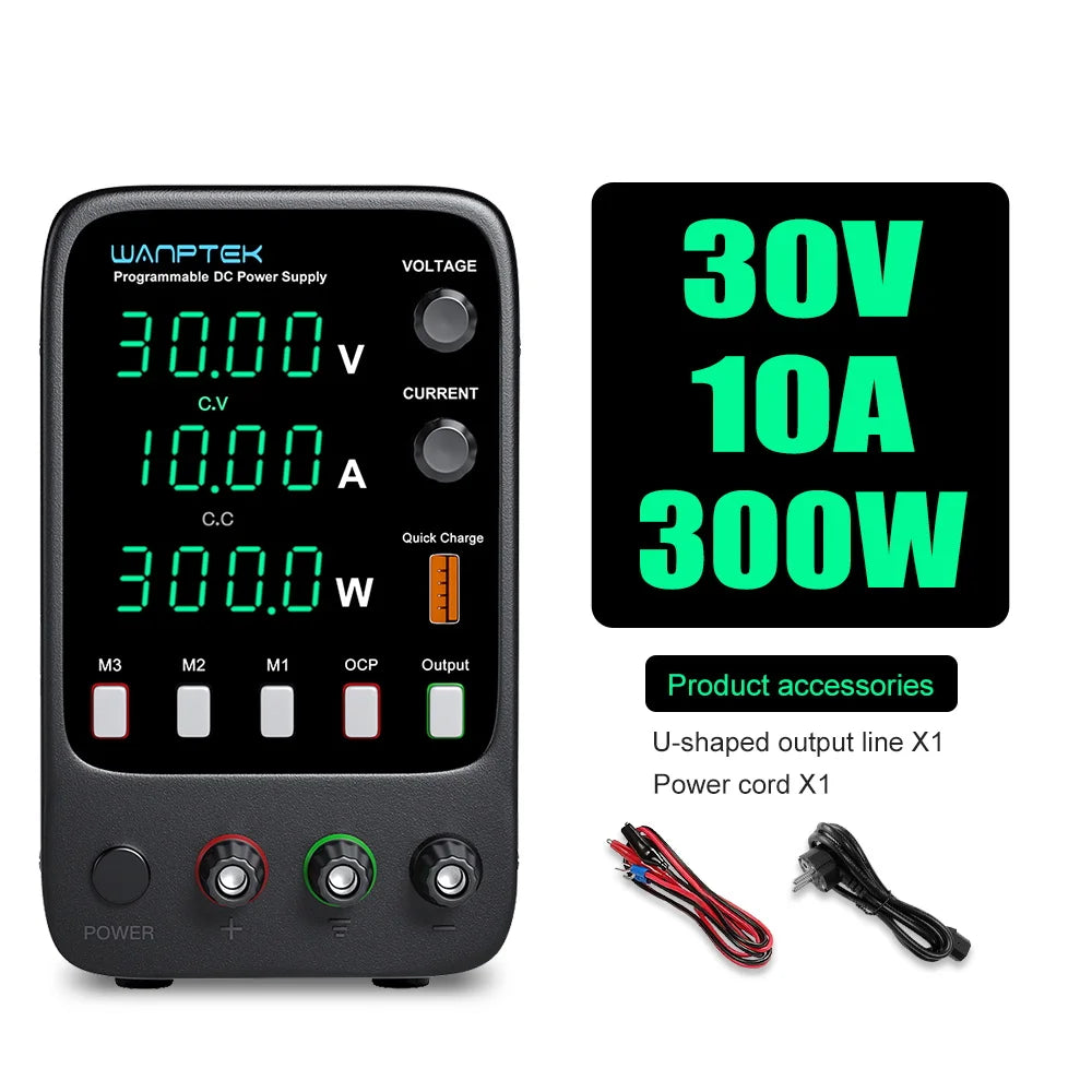 Wanptek DC Power Supply 30V 10A 5A Variable Bench Power Supply Adjustable Lab Power Supply 60V 5A 120V 3A Voltage Regulator by MVEnergo