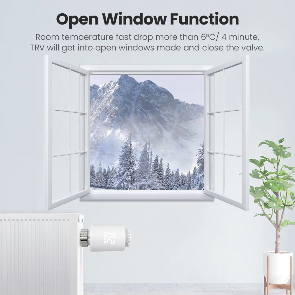 AVATTO Tuya ZigBee Thermostat Radiator Actuator Smart TRV Thermostatic Valve Temperature Controller Support Alexa Google Home