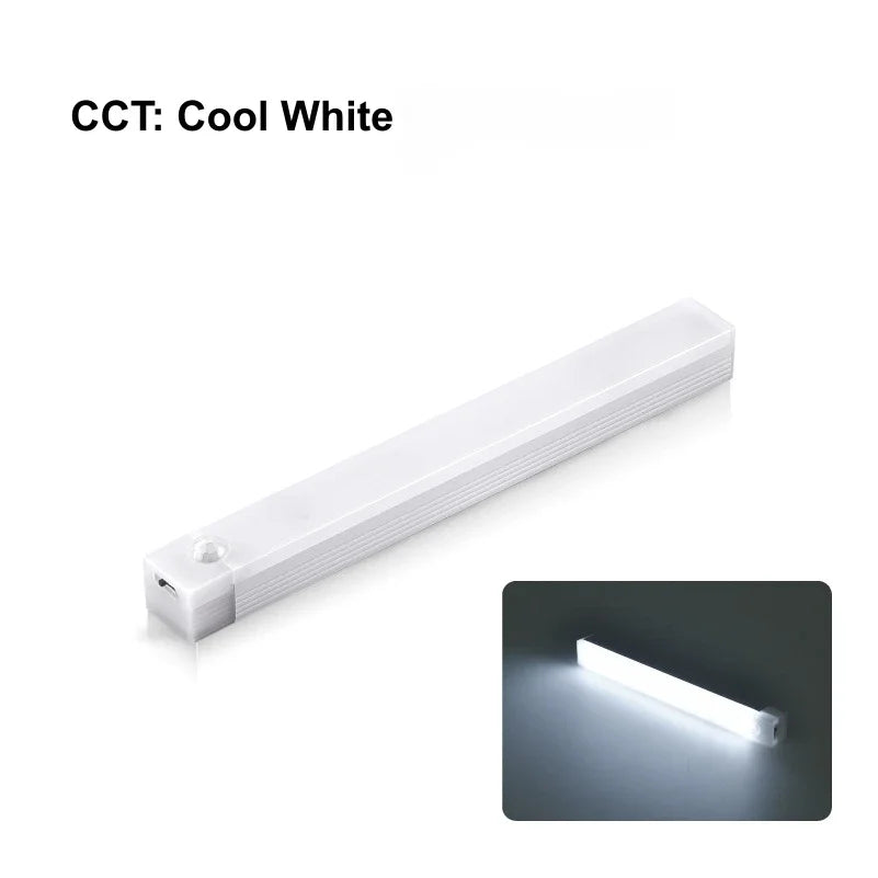LED Motion Sensor Strip Light Wireless Sensor Night Light USB Rechargeable Detector Light Wall Lamp Kitchen Cabinet and Storage by MVEnergo