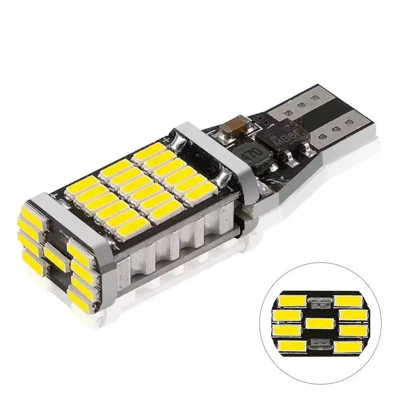 Car LED Turn Signal Lamps T15 W16W 921 912 T16 T10 LED Bulbs High Power 45 SMD 4014 Replace for Car Reversing Light White by MVEnergo