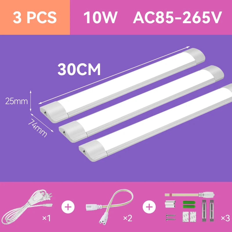 Led Lights For Kitchen Under Cabinet Lamp 220V 110V 10W 20W T5 Led Tube Plug Bedroom Wardrobe Wall Lamp Home Closet Lighting by MVEnergo