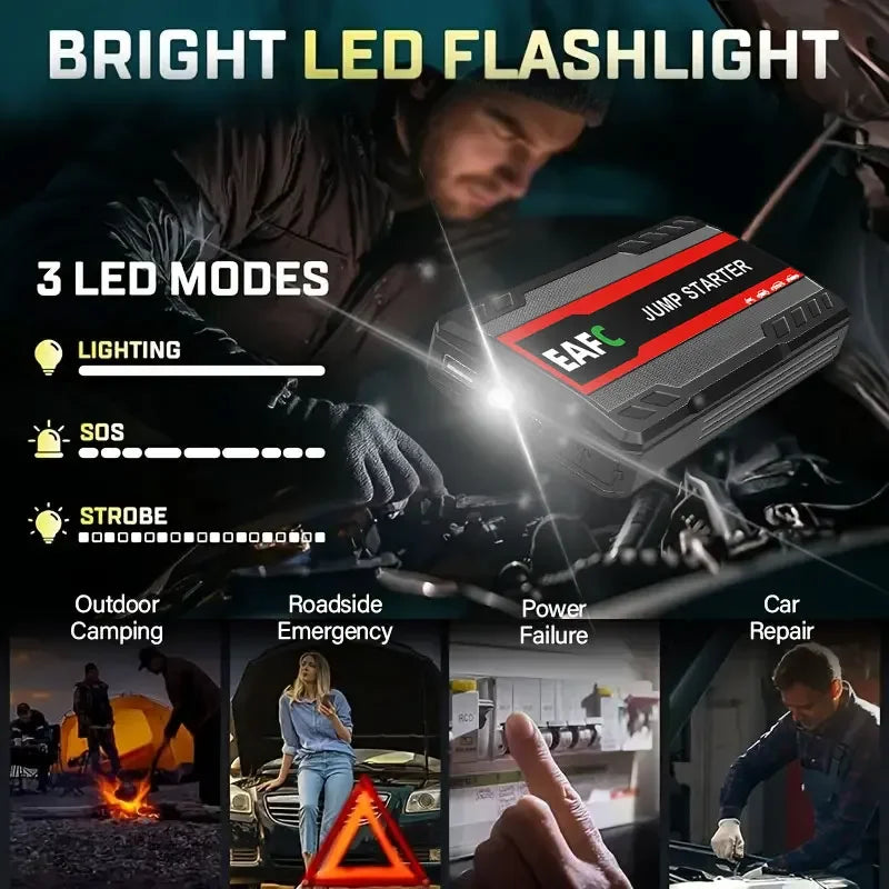 Power Bank 2000A/600A 12V Car Battery Jump Starter Portable Charger Petrol Diesel Auto Starting Device Booster Emergency Starter by MVEnergo