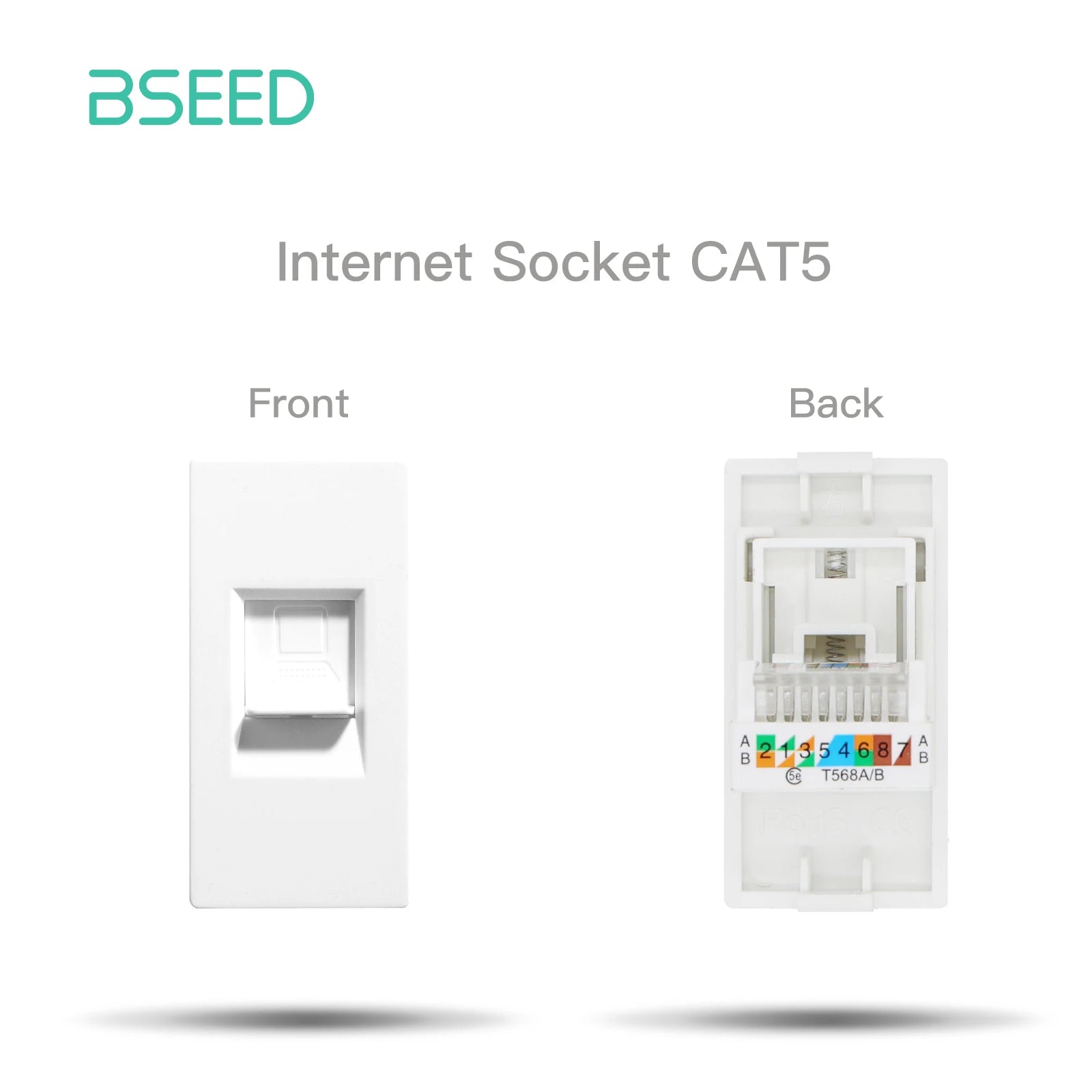 BSEED Glass Frames TV/ST/USB Socket Type-C EU Socket CAT5 RJ45 HDMI Socket Function Parts 1/2Way Mechanical Button Switches Part by MVEnergo