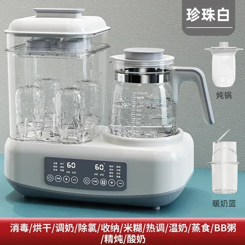 220V Baby Bottle Sterilizer with Drying Two-in-one Warm Milk Heater Constant Temperature Kettle Feeding Milk Mixer Electric C by MVEnergo