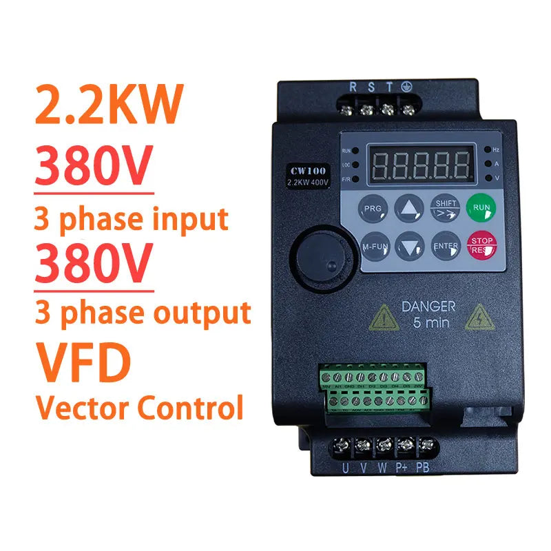 380V Or 220V Economical VFD Variable Frequency Drive Converter Inverter 0.75/1.5/2.2/3.7/4/5.5/7.5/11 KW Motor Speed Controller by MVEnergo