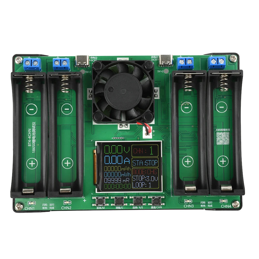 18650 Lithium Battery Capacity Tester Module MAh MWh Digital Battery Power Detector Module 18650 Battery Tester Type-C