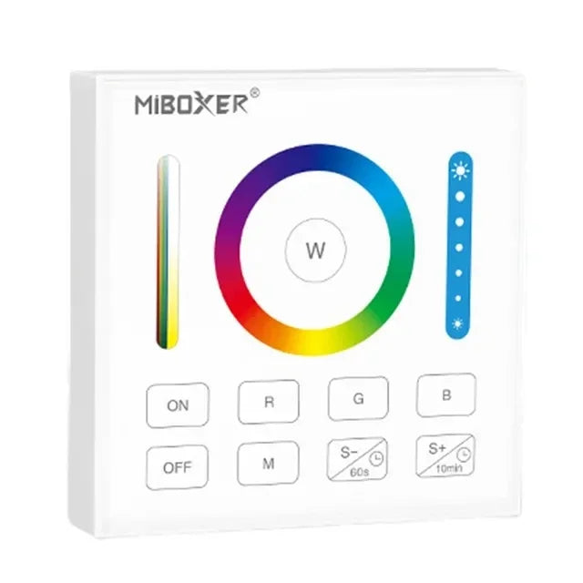 Miboxer B0 B1 B2 B3 B4 B8 2.4GHZ LED Touch Panel Remote 4-Zone/8-Zone Dimming Controller for Single Color/RGB+CCT/RGBW/ LED Lamp