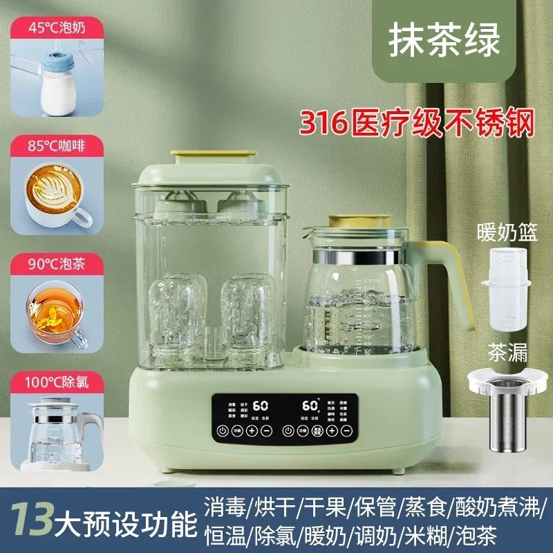 220V Baby Bottle Sterilizer with Drying Two-in-one Warm Milk Heater Constant Temperature Kettle Feeding Milk Mixer Electric C by MVEnergo
