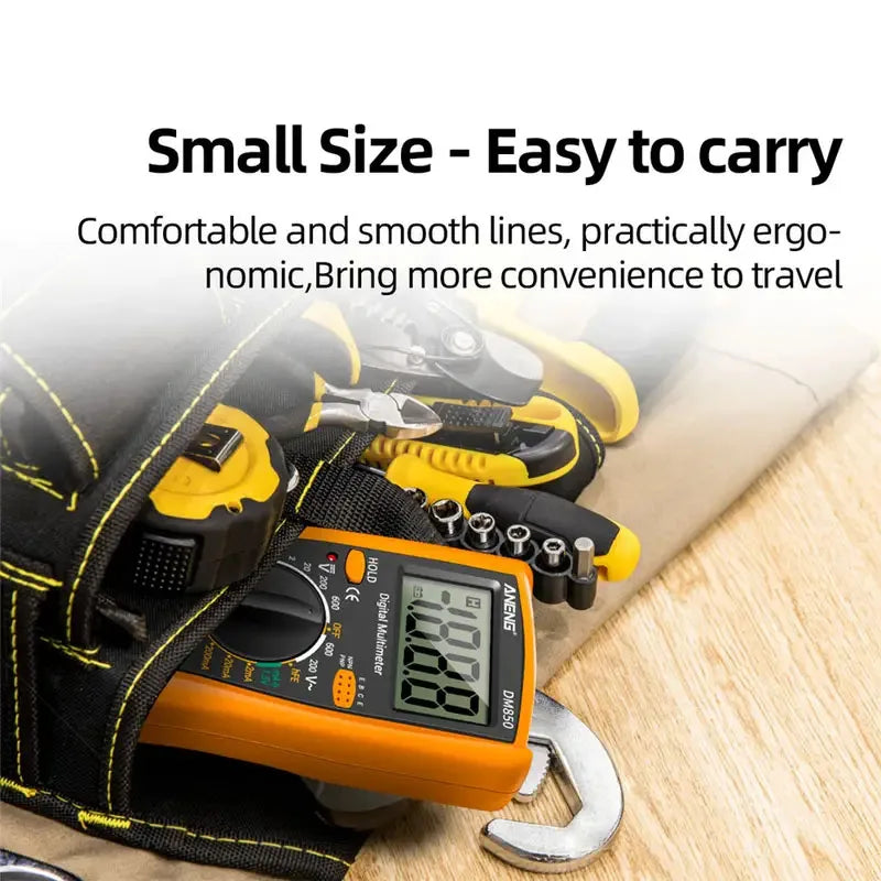 DM850 Professional Digital Multimeter 1999 Auto AC/DC Votage Tester Ohm Current Ammeter Test Probe Professional Detector Tool by MVEnergo