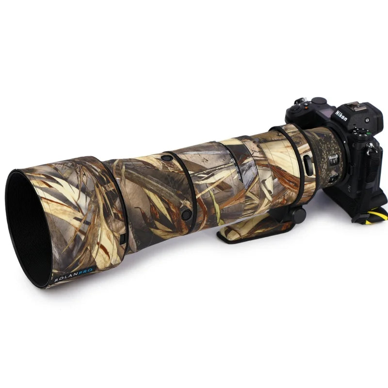 ROLANPRO Lens Coat For Nikon Z 180-600mm F/5.6-6.3 VR Waterproof Protective Case Camouflage Rain Cover Z180-600 Guns Sleeve by MVEnergo