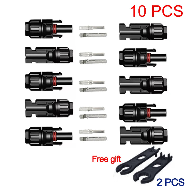10/20/100pcs Solar Connectors 1000V 30ASolar Panel Branch PV Connectors Photovoltaic Connect solar MC4