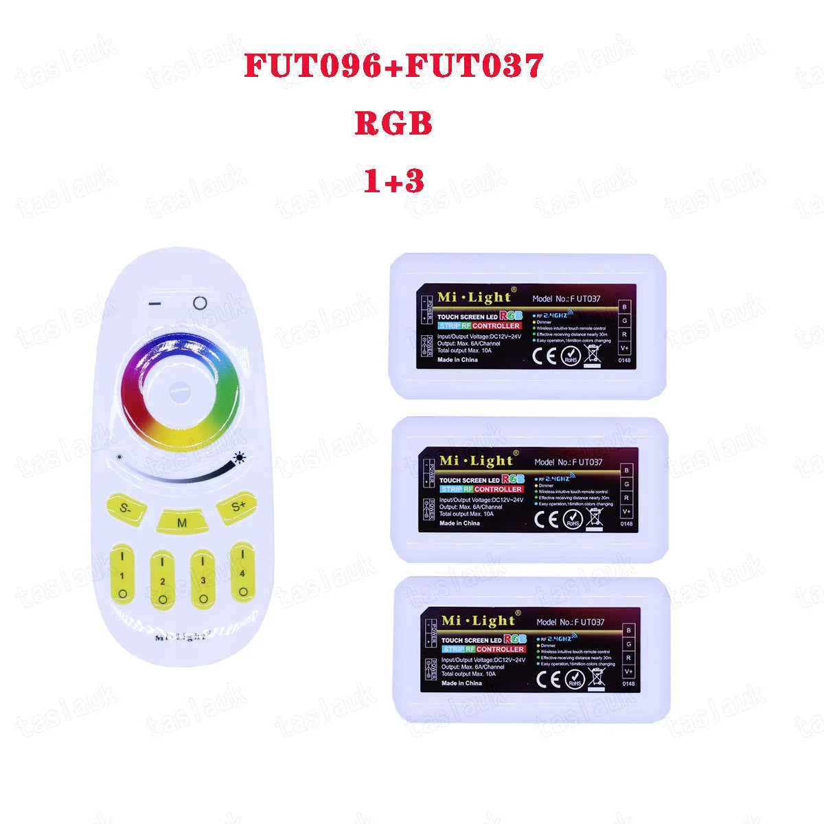 MiLight BOXER T4 B4  RGB CCT RGB RGBW CCT RGBWW FUT092 038 096 037 039 Controller DC12-24V RGB+CCT 4-Zone Touch Remote
