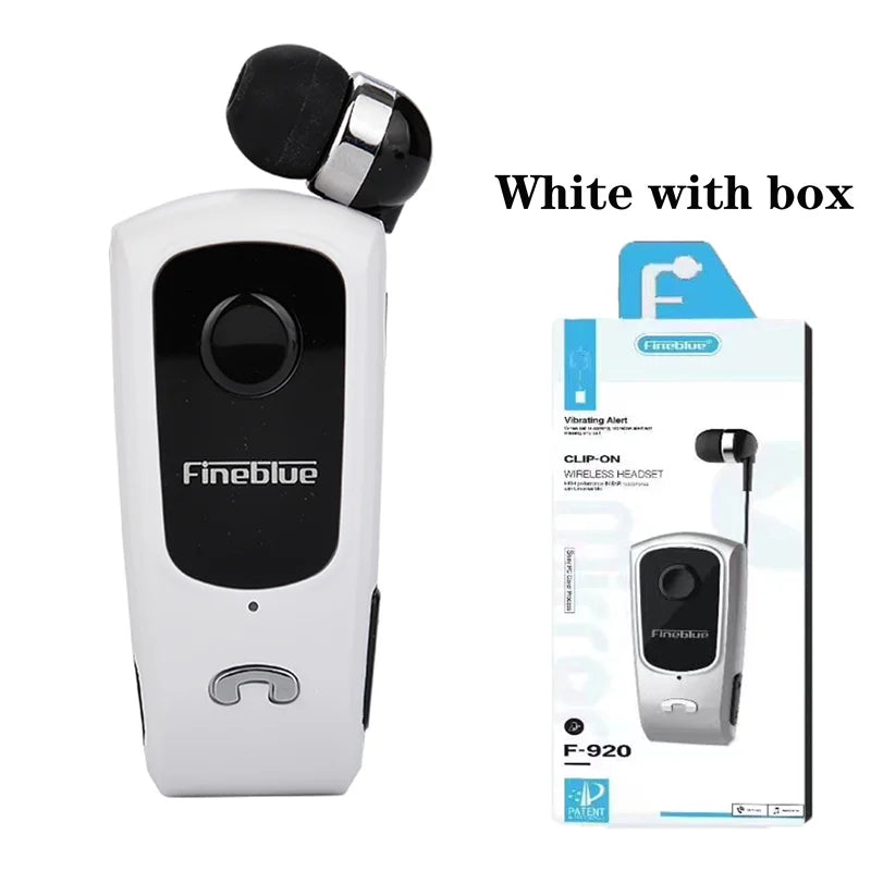 Fineblue F920 Wireless Earphone Bluetooth Headset Ears in Lotus with Wire Clip Earphones Handsfree Earbuds Retractable Headphone by MVEnergo