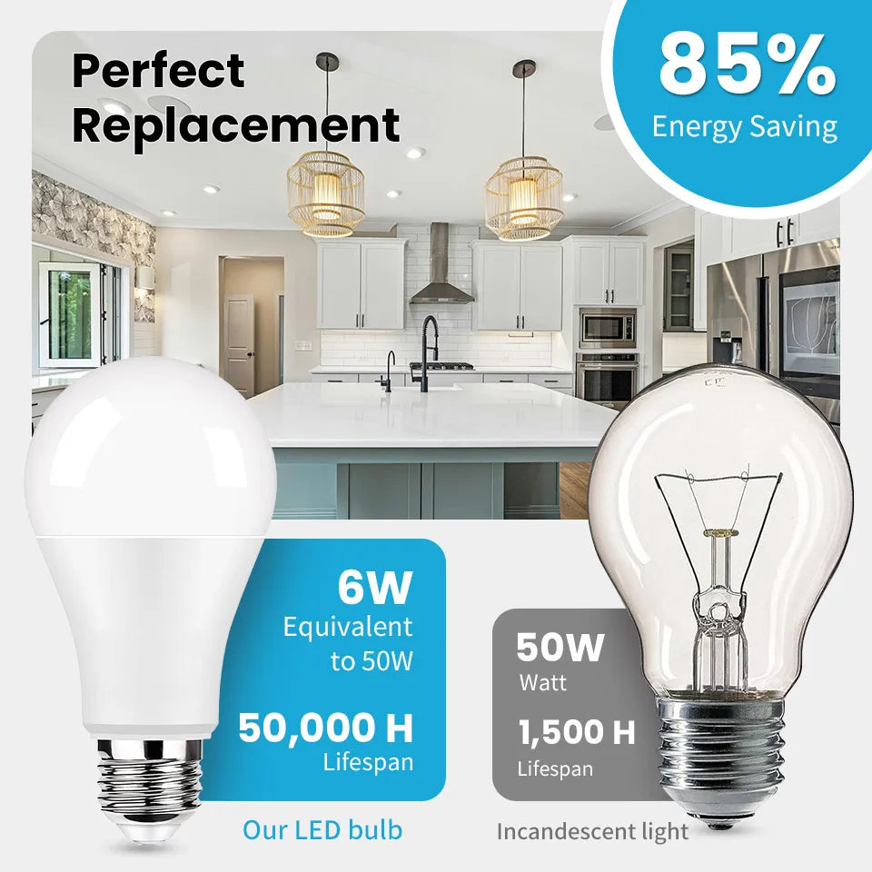 10pcs LED Bulb Lamps AC220V AC175-265V E27 6W Lampada Bombilla Living Room Home Luminair for home