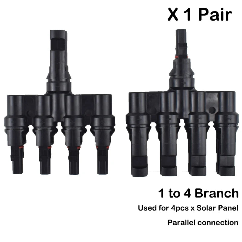 200/100/40/20/10/5 Pcs DC Solar Connector 1000V30A Panel Stecker IP67 waterproof Connectors Kit for PV/MC Cable 2.5/4/6mm2