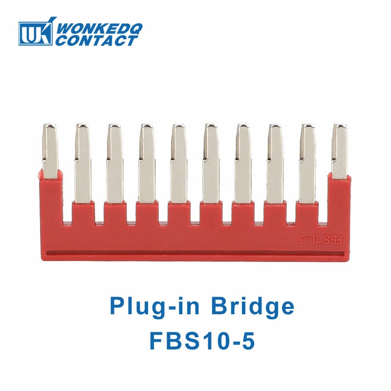 10Pcs PTV 2.5 DIN Rail Terminal Block Side-Entry Push-in Connection 2.5mm² 12 AWG Cable Wiring Electrical Wire Connector PTV2.5