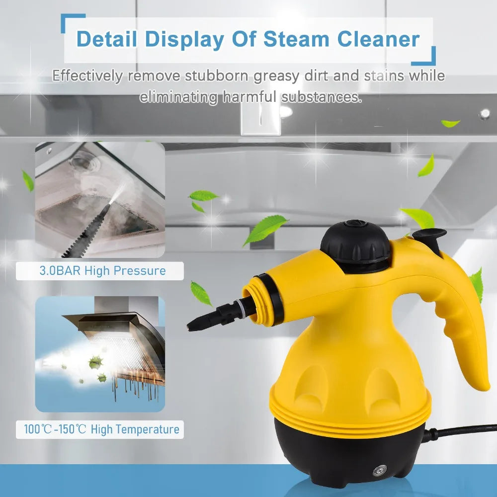 Hand-held High Temperature Steam Cleaner for Kitchen Range Hood Cleaning Home Bathroom, Car Cleaning Tools by MVEnergo