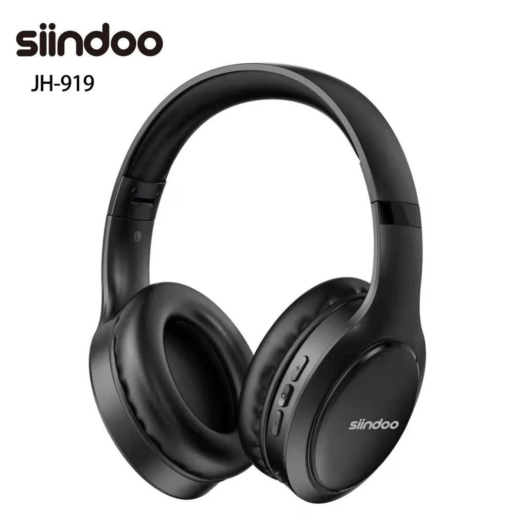Siindoo JH919 Wireless Bluetooth Headphones Foldable Stereo Earphones Super Bass Noise Reduction Mic For Laptop PC TV by MVEnergo