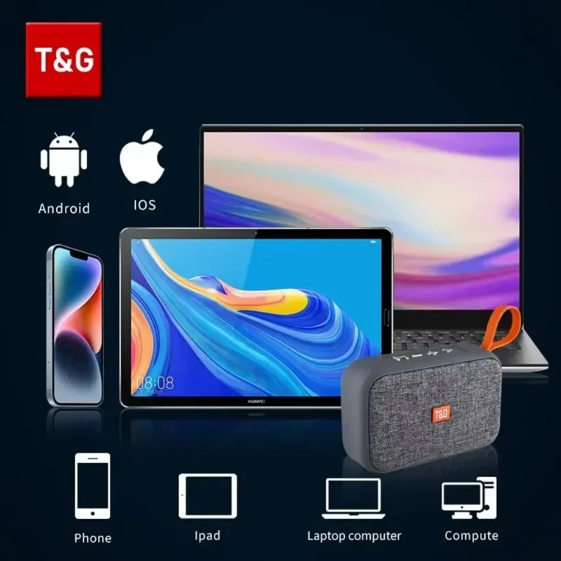 T&G Speaker TG506 Portable Mini Wireless Soundbar Bluetooth Outdoor Indoor HIFI Loudspeaker Support TF Card FM Radio Waterproof by MVEnergo