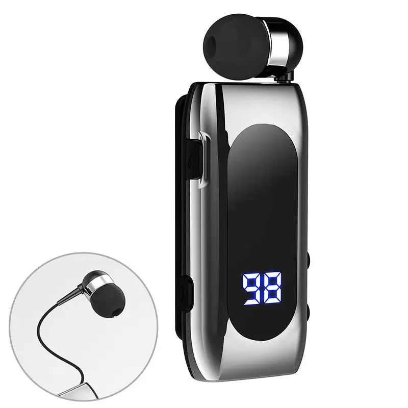 K55 Band Clip Single-ear Bluetooth Headphones LED Display Tws for Android &IOS Earphones & Headphones Hd Calls Business Headsets by MVEnergo