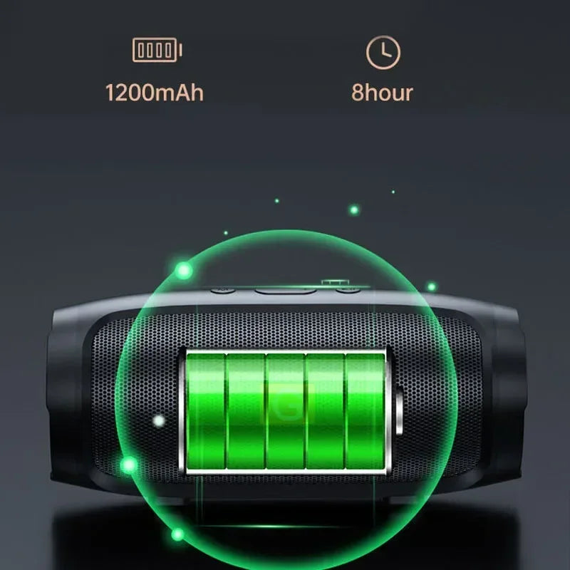 Portable Subwoofer Bluetooth Speakers Outdoor Stereo Surround Waterproof Loudspeaker Wireless Sound Box Support FM Radio TF Card by MVEnergo