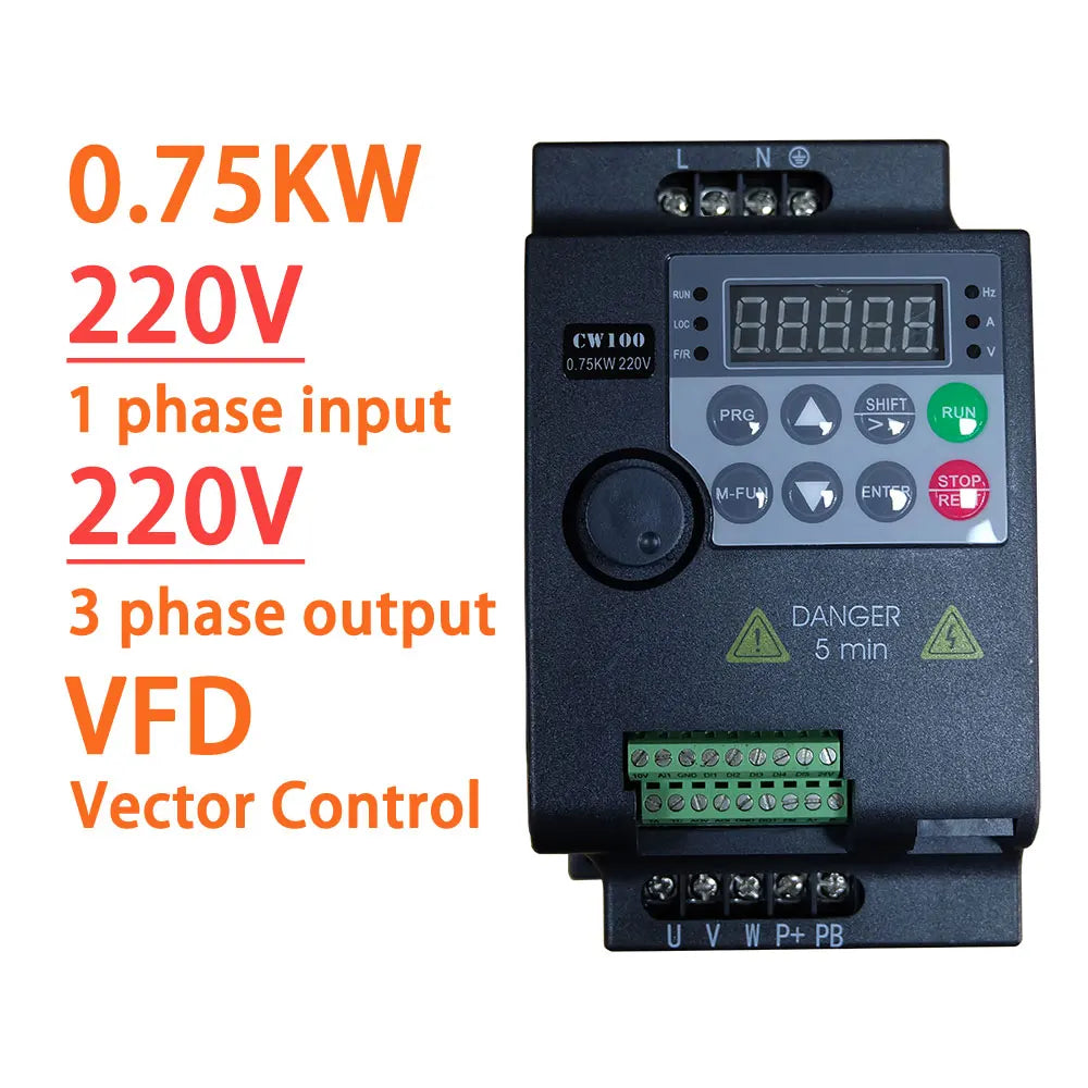 380V Or 220V Economical VFD Variable Frequency Drive Converter Inverter 0.75/1.5/2.2/3.7/4/5.5/7.5/11 KW Motor Speed Controller by MVEnergo