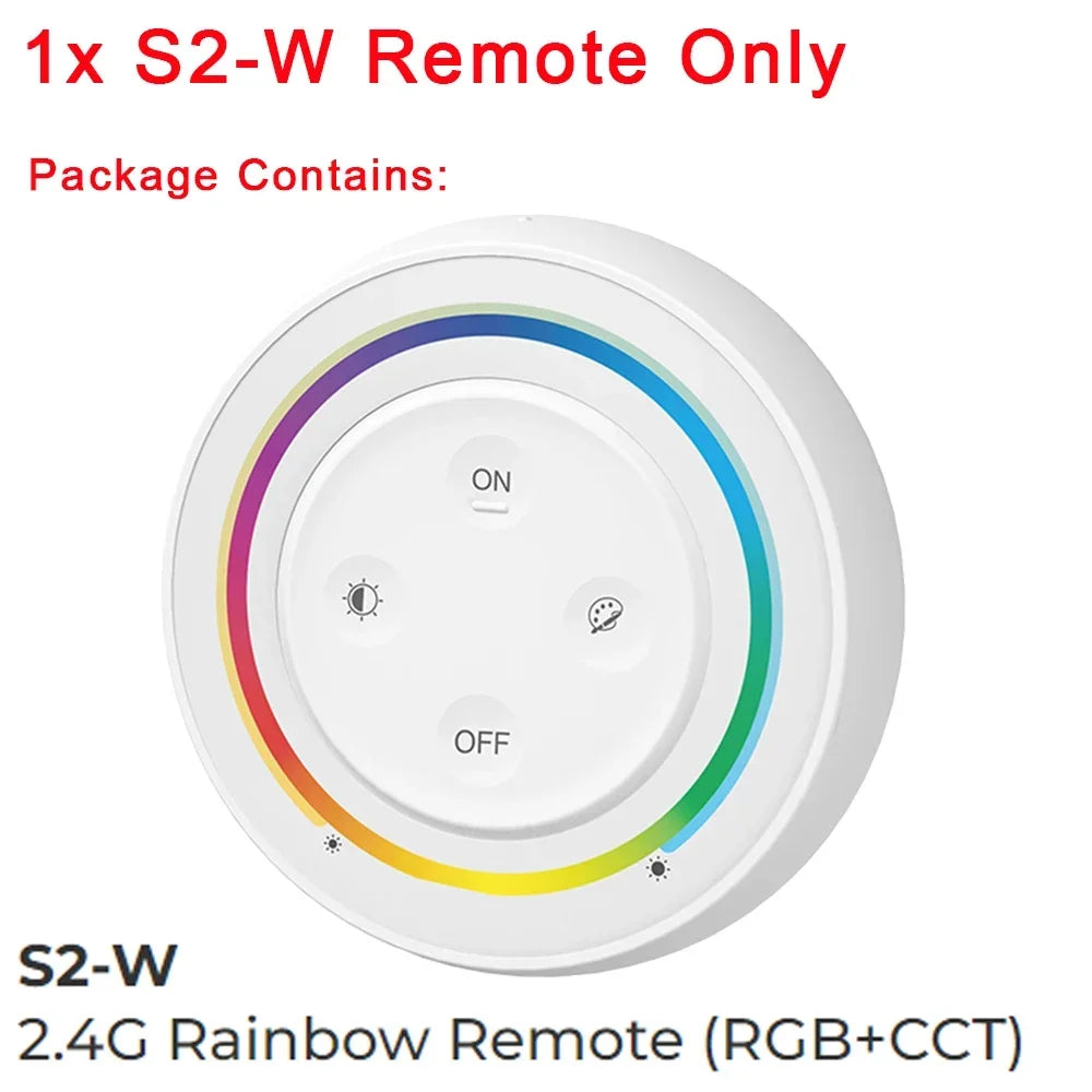 MiBoxer 2.4G Wireless RGBCCT LED Panel Remote FUT100 FUT092 FUT092B FUT088 FUT089 FUT089B FUT089S B3 T3 B4 T4 B0 B8 S2W+ C5 Y3