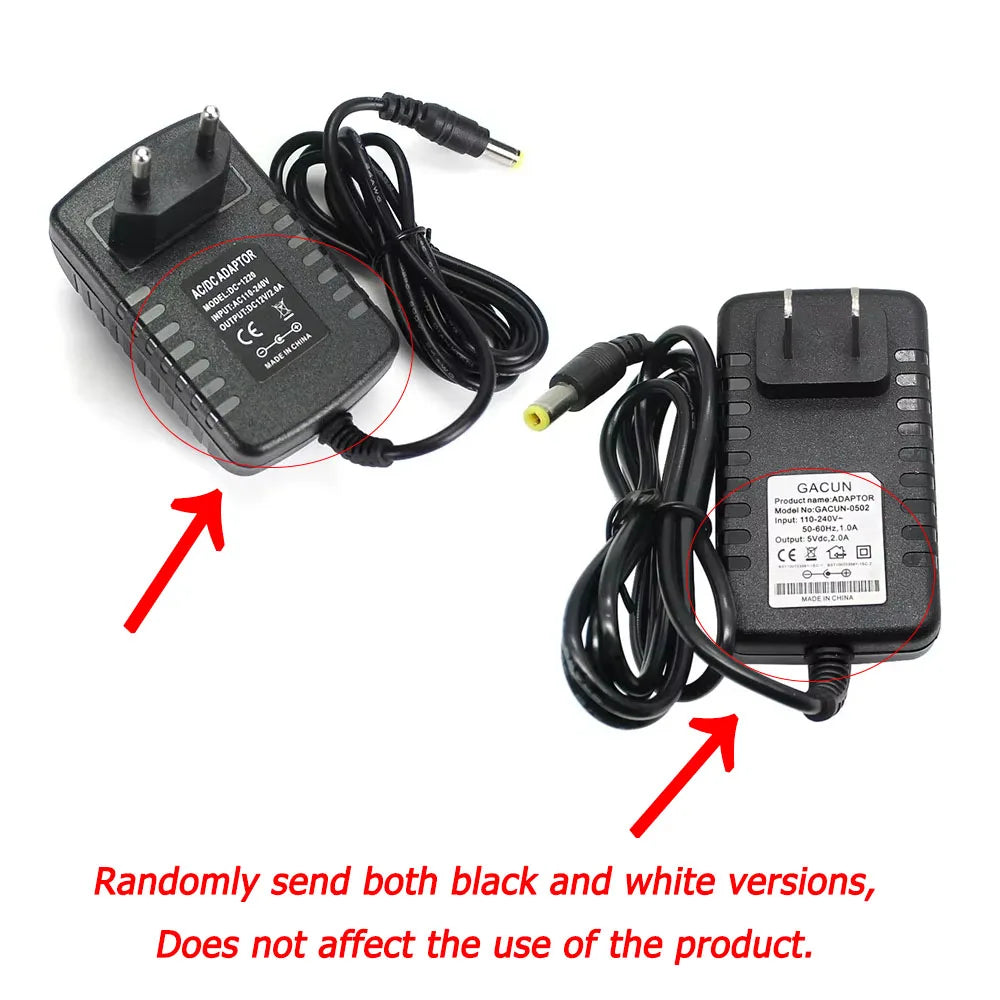 DC 5V 6V 9V 12V 2A Power Supply Adapter Charger AC 110V 220V AC DC Power Adapters DC Plug Converter EU US with 8pcs Connect Plug by MVEnergo