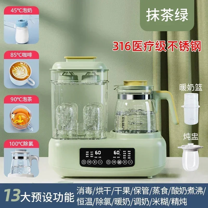 220V Baby Bottle Sterilizer with Drying Two-in-one Warm Milk Heater Constant Temperature Kettle Feeding Milk Mixer Electric C by MVEnergo